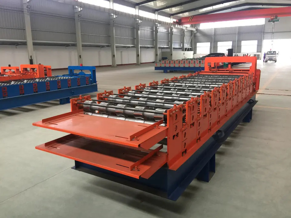 840 900 тип крыша двойного слоя IBR формировать управление PLC машины