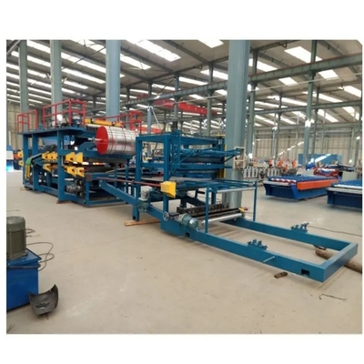 Стальная EPS / Rock Wool Sandwich Panel Production Wall / Roof Roll Forming Machine для изготовления плитки и общей массой 30 тонн