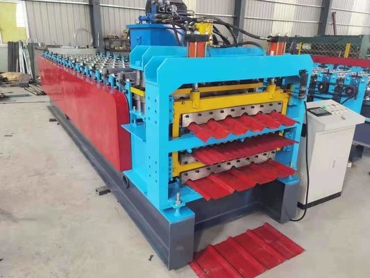 Машина крыши панели 4kw Ibr гофрировала лист металла стальной застекленный кафельный 3 слоя